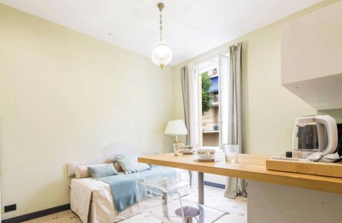Quinto al Mare Villa | The Riviera apartment, located on the ground floor of Villa Aranci in Via Fabio Filzi 2B, Genoa, offers an elegant and comfortable stay in an exclusive setting.With a private entrance, double bedroom, living area, private bathroom, and direct access to t