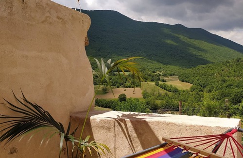 Tione degli Abruzzi Apartment | Vacation apartment in a 16th century guard house with a fantastic view