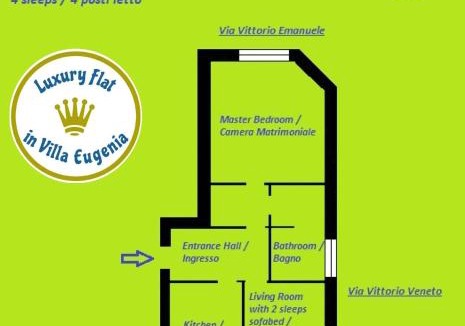 Bordighera Apartment | VILLA EUGENIA - Luxury Flat in the Centre, with Parking Space