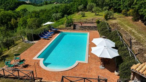 SantʼAngelo in Pontano Villa | Villa Il Rigogolo - Private Pool - 10 Guests - Panoramic Marche Hills