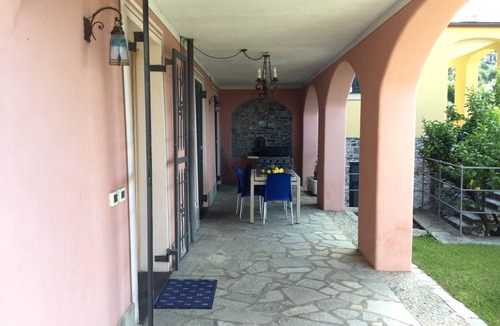 Zoagli Apartment | Villa Olivia apartment: terrace, portico, Portofino Gulf view
