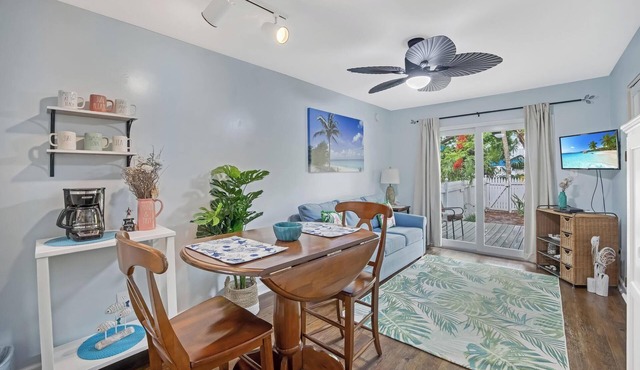 A SEAGLASS PARADISE ~ Charming 2 BR/1 Ba 1st Floor Condo in Truman Annex!