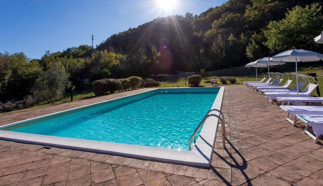 Apartment in a farmhouse with swimming pool