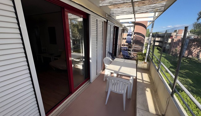 Apartment 'Three-Room with Solarium & Pool' with Shared Pool and Private Terrace