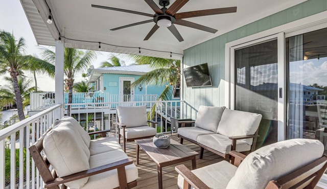 Canal-Front Gem w/ Peekaboo Views in Cudjoe Key!