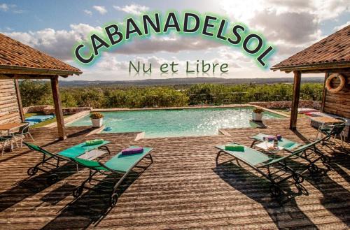 Chambres d'hôtes Naturistes (Nudiste) "Cabanadelsol" - Adults Only