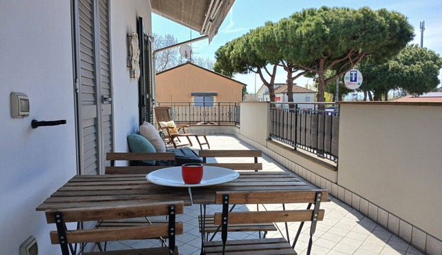 CV002 - Cervia, new two-room apartment with large terrace and parking space