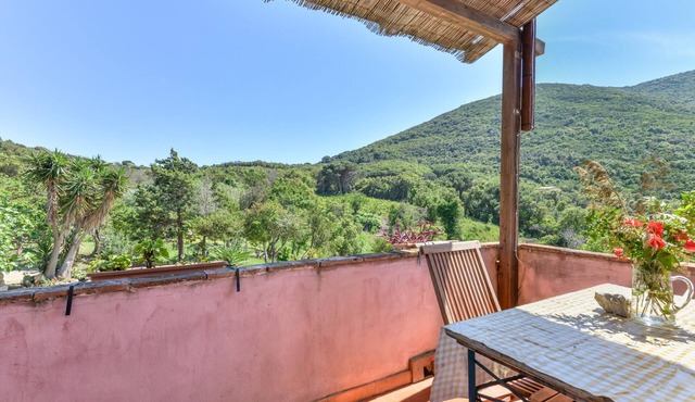 Farmhouse 'Amandolo - Capraia' with Sea View, Wi-Fi and Air Conditioning