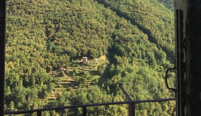 House with terrace in the medieval village