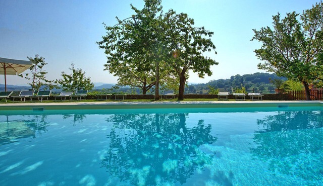 Private Villa with private pool, WIFI, pets allowed, panoramic view, parking, close to Montepulciano