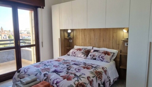 Relaxation near Rome with bright terrace, perfect for 2-4 guests