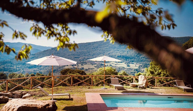 Restored farmhouse in Tuscan Casentino hills