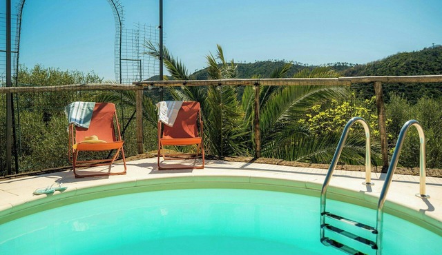 Sea view villa among Magliolo olive trees