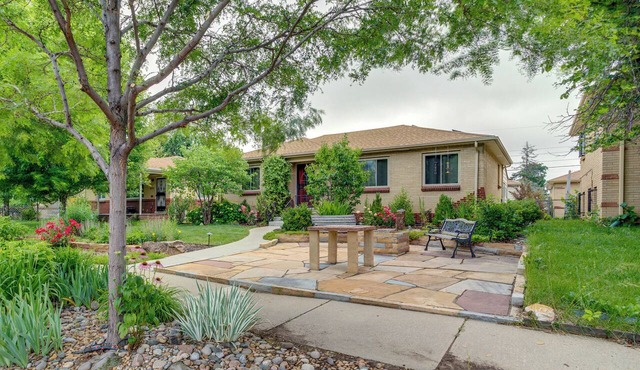 Shared Patio & Fire Pit: Denver Apartment