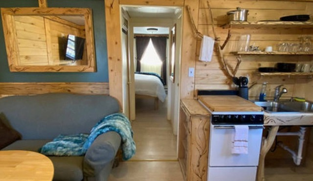 Unit 9 at the Cedaredge Lodge: Creekside Comfort with a Touch of Mountain Magic.