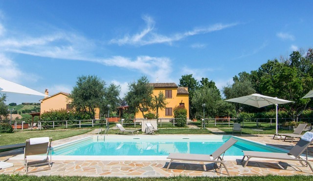 Villa in Ostra Vetere with Pool and Jacuzzis
