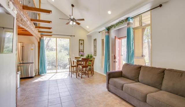 Walk to Riverfront Beach: Kernville Escape