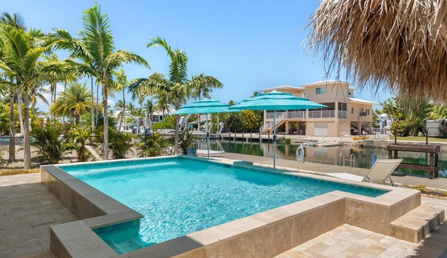Waterfront Pool Home w/100' Dock, Tiki Hut & Boating Access Near Key West