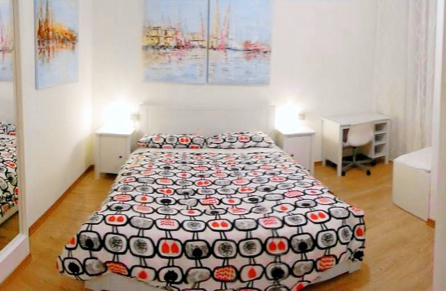 The apartment is next to the central train station