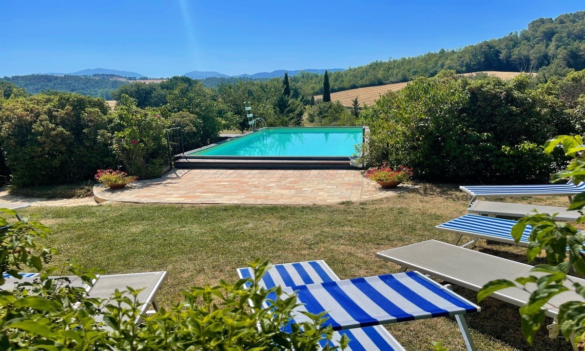 San Brizio Villa | Fantastic panoramic views - exc villa, pool + grounds - pool house - 12 guests