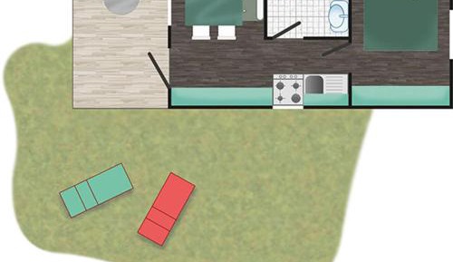 Mobile Home Green - Towels / Bed linen available for a fee - Pets allowed for a fee