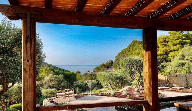 DomoSalina sea view Villa in Tuscany. Five minutes walking distance to the sea.
